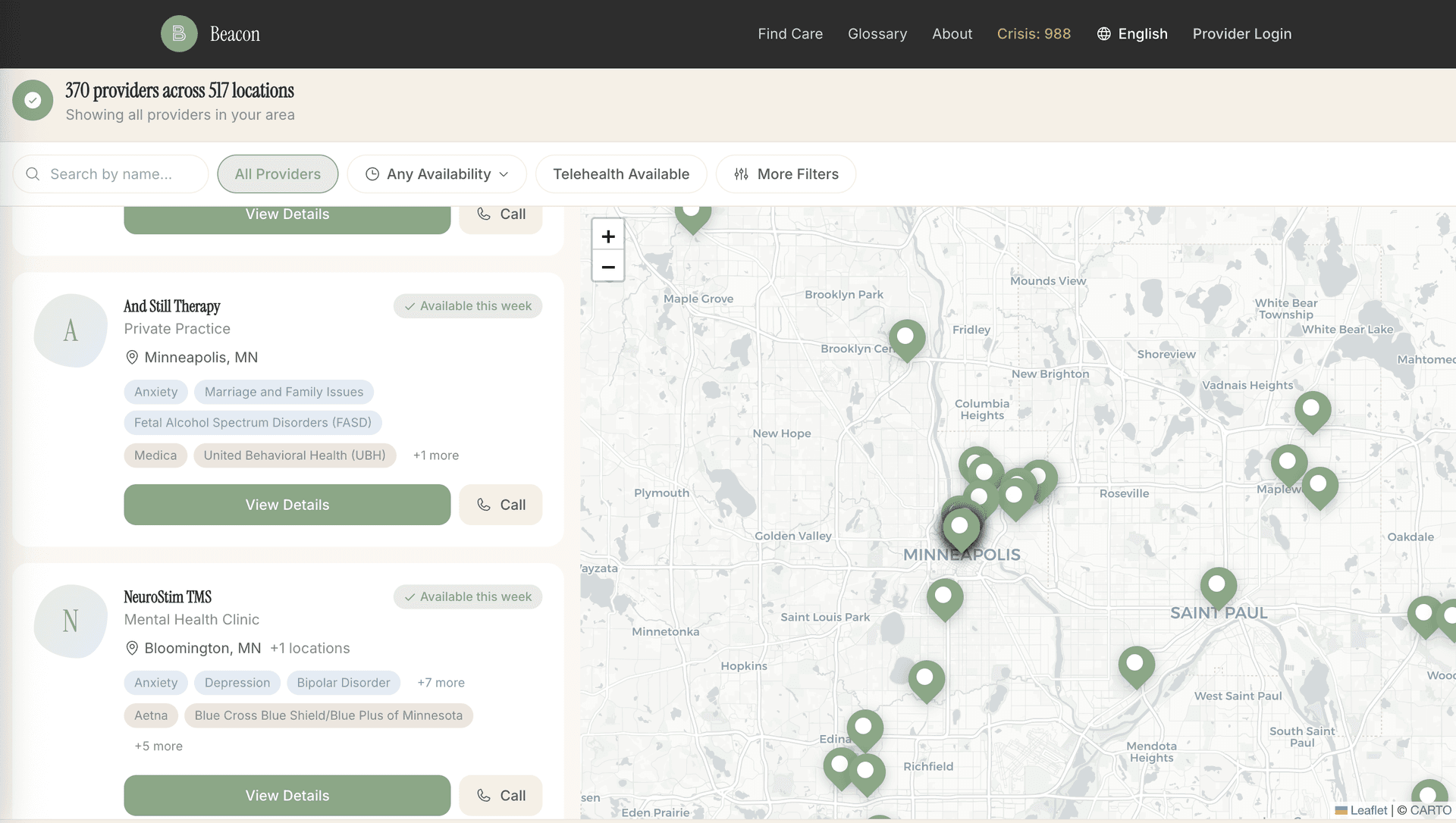 Introducing Argus Beacon: Behavioral Health Provider Locator